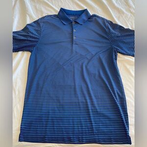Nike Golf Polo - Navy Blue Stripes